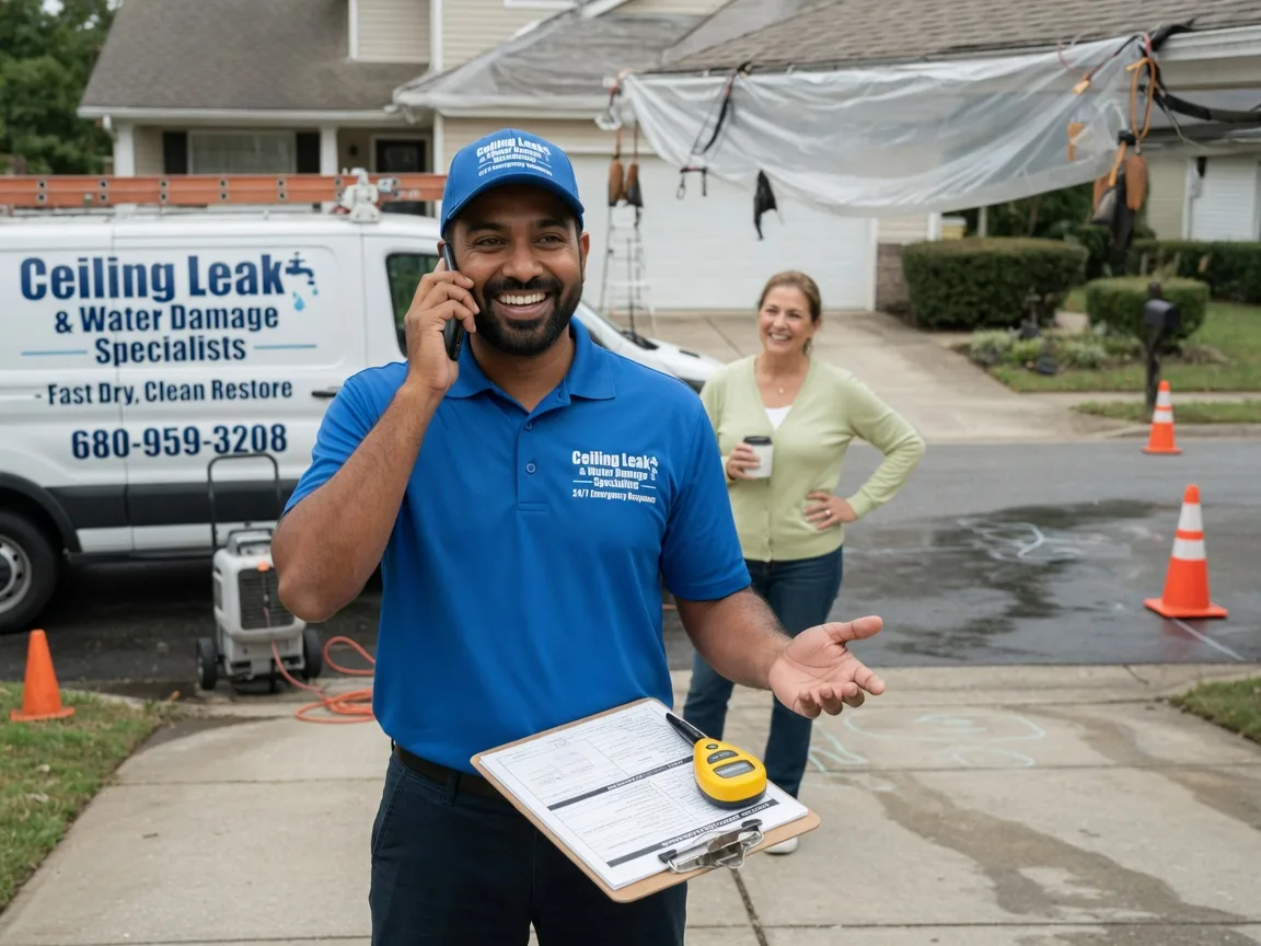 Ceiling Leak Cleanup Cement, OK FAQs